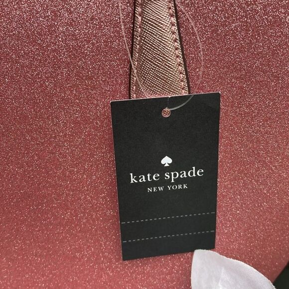KATE SPADE ♠️ Pink Glimmer Satchel Crossbody Bag Purse Tote - Picture 6 of 14